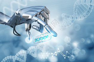 科技機(jī)械手高清圖片下載-正版圖片500739207