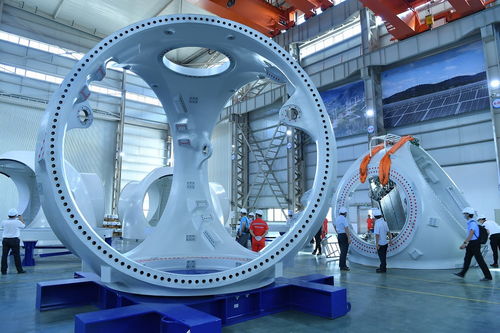 金風(fēng)科技陽(yáng)江首臺(tái)風(fēng)電機(jī)組下線